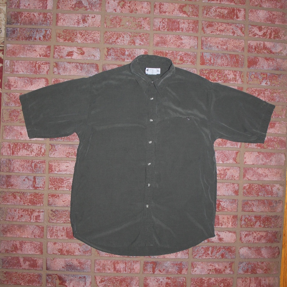 Men's Columbia GRT Button Shirt Olive Green Large